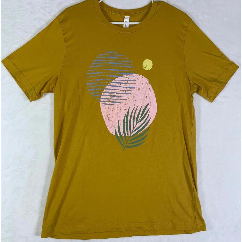 Minimalist Design T-Shirt Adult Large Bella And Canvas Tee Sunrise Sunset Nature